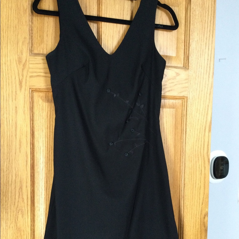 Sexy Black Cocktail Dress with Embroidery - 6